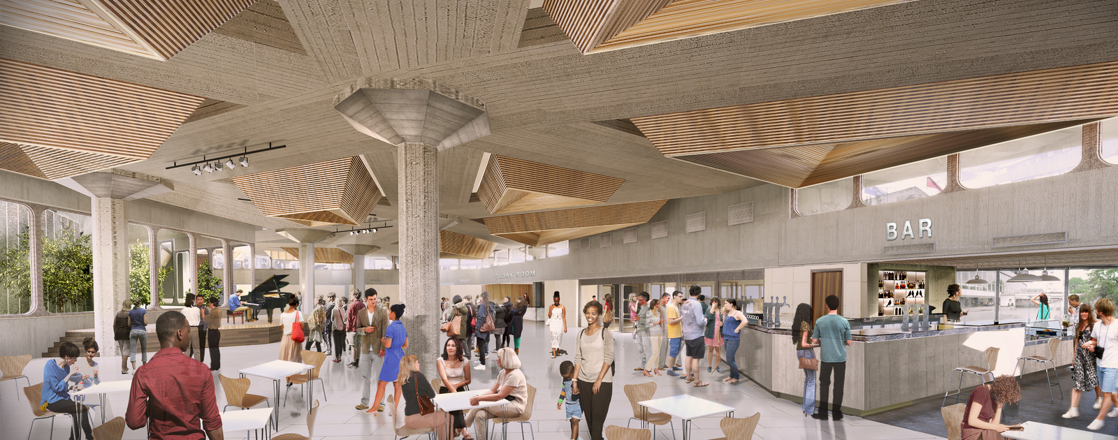 Refurbishment of Queen Elizabeth Hall Foyer Bar